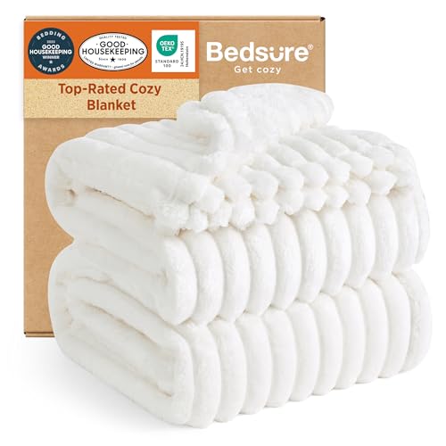 Bedsure GentleSoft Blankets Queen Size for Bed - Cozy Soft Sofa Couch Cover Blankets for Women, Cute Large Bedding Fleece ...