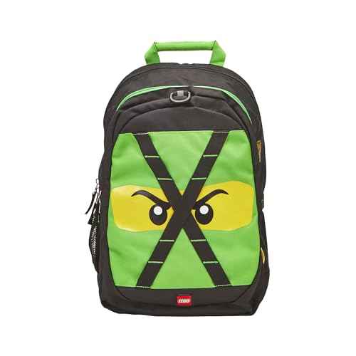 LEGO NINJAGO Future Kids School Backpack Bookbag, for Travel, On-the-Go, Back to School, Boys and Girls, with Adjustable Padded Straps, Lloyd Green