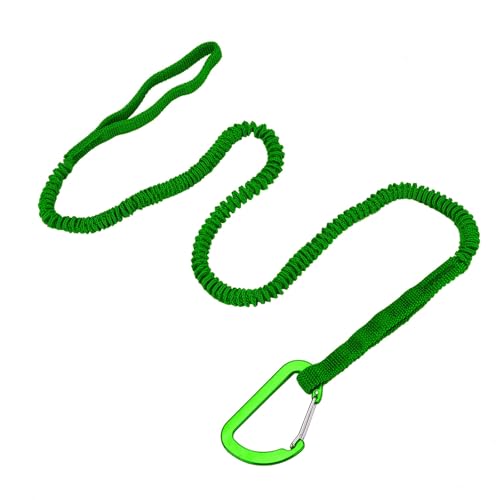 MOOCY Kayak Paddle Leash, 3-7 ft Stretchable Strap Lanyard for SUP, Canoeing, Fishing Accessories - Secure Bungee Rod Hold...