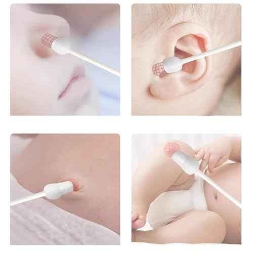 Kids Safety Cotton Swabs with Large Tips for Newborn, Babies,Infants, Kids, Children Cotton Buds 160pcs