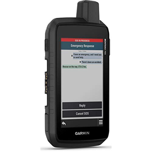 Garmin Montana 700i, Rugged GPS Handheld with Built-in inReach Satellite Technology, Glove-Friendly 5" Color Touchscreen