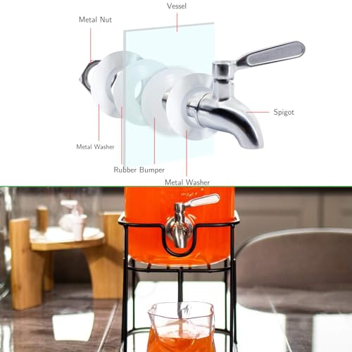 hgzaccompany Stainless Steel Spigot For Drink Dispenser, Replacement Metal Spigot For Beverage Dispenser, Water Dispenser ...