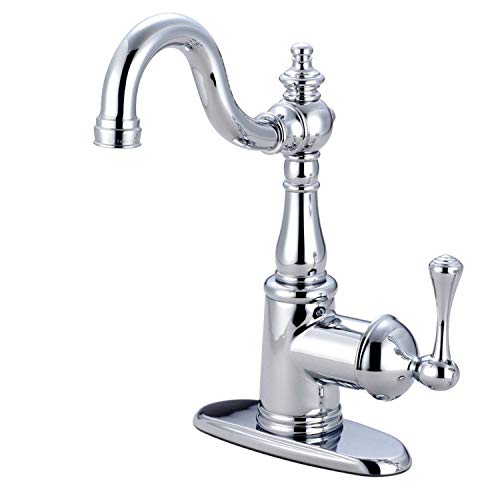 Kingston Brass KS7491BL English Vintage Bar Faucet, Polished Chrome, 11.06 x 6.25 x 2.38