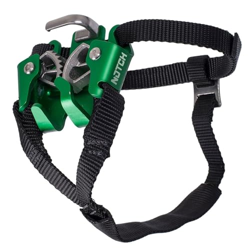 Notch Jet Step Foot Ascender with Unique Dual Cam has Less Spring Tension for Reduced Wear & Drag on The Climbing Line, us...