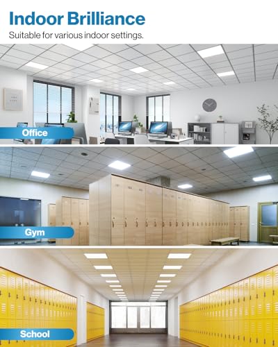 Sunco 24 Pack 2x2 LED Flat Panel Light, Dual Selectable CCT 4000K/5000K/6000K & Selectable Wattage 30W/35W/40W, 5200 Lumen...
