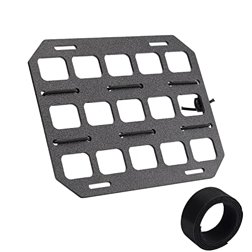 Dotacty Vehicle MOLLE Panel Car Visor Organizer Storage Rack Rigid Insert Panel for Backpack Tactical Accessories Gear Hol...
