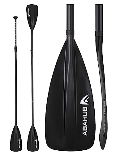 Abahub SUP Paddle - 3 Piece Adjustable Paddles - Lightweight Stand-up Paddle Oars for Paddleboard, Adjustable Aluminum All...