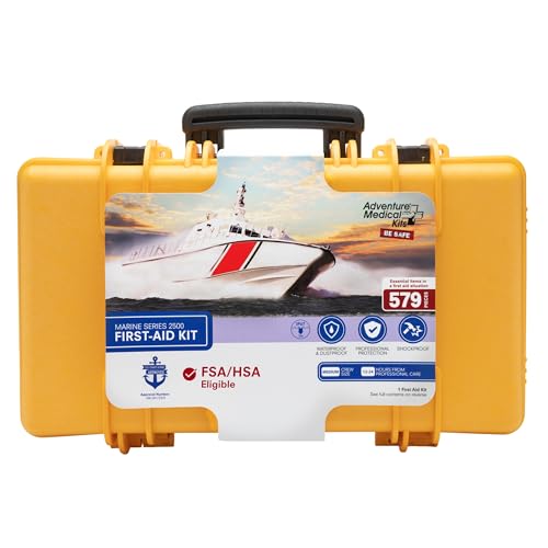Adventure Medical Kits Marine Series Medical Kit - 2500 - Boat First Aid Kit For Medium Crews 24 Hours From Care - Include...