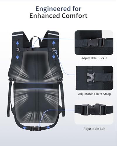 ECOHUB Hiking Backpack 30L Travel Backpack Lightweight Casual Daypack Water Resistant Camping Bag Outdoor Sports Back pack...