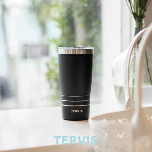 Tervis Traveler Rainbow Flavor Ombre Triple Insulated Tumbler Travel Cup Keeps Drinks Cold & Hot, 20oz, Stainless Steel