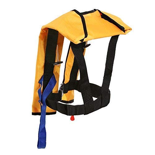 Top Safety Adult Life Jacket with Whistle - Manual Version Inflatable Lifejacket Life Vest Preserver PFD for Boating Fishi...
