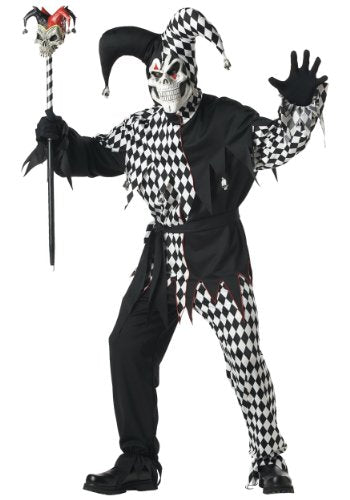 California Costumes Adult Dark Jester Costume