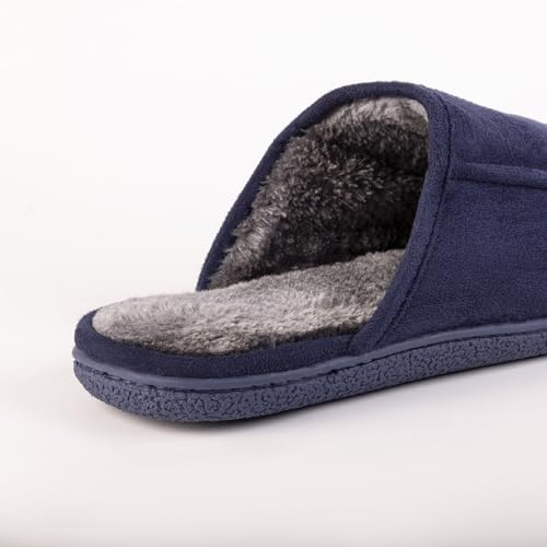 EUROPEAN SOFTEST Men's 80D High Density Memory Foam House Slippers, Indoor Outdoor Slip On Clog House Shoes