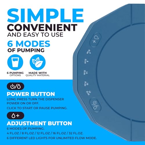 Desktop Water Bottle Dispenser Smart Table Water Dispenser,Water Dispenser for 5 Gallon Bottles,Water Jug Dispenser Bedsid...