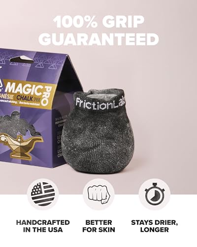 Friction Labs Gym Chalk – Magic Ball, PRO Ball (Chalk Bag Sock) | Non-Toxic Climbing Chalk for Bouldering, Gymnastics & More