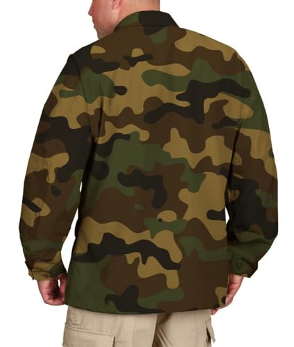 Propper Men's Uniform Ripstop BDU Coat, Woodland, 60% Cotton, 40% Polyester, X-Large