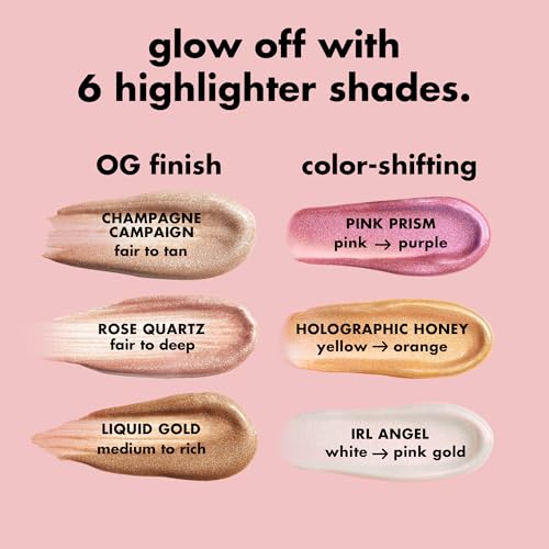 e.l.f. Halo Glow Highlight Beauty Wand, Liquid Highlighter Wand For Luminous, Glowing Skin, Buildable Formula, Vegan & Cru...
