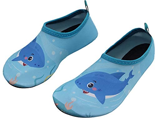 BomKinta Kids Water Shoes Boys Girls Barefoot Quick Dry Non-Slip Aqua Socks for Beach Swimming Pool