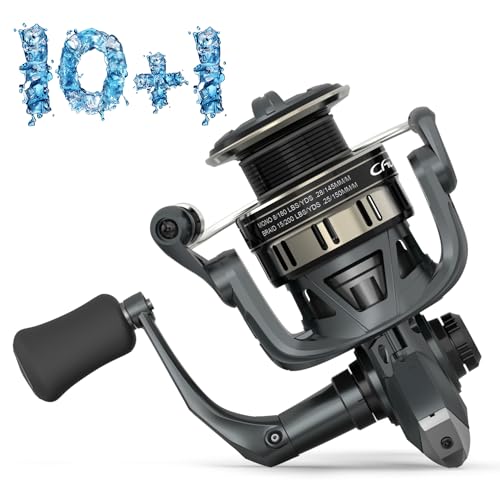 Cadence Fishing Combos with 10+1 Ideal Spinning Reel Bundle + 1PCS 7ft Essence Moderate Light Spinning Rod Perfect for Pro...
