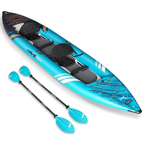 ANNTU Inflatable Kayak, Lightweight and Durable Foldable Kayak, Blow Up Kayak, Kayaks for Adults Paddling on Rivers, Lakes...