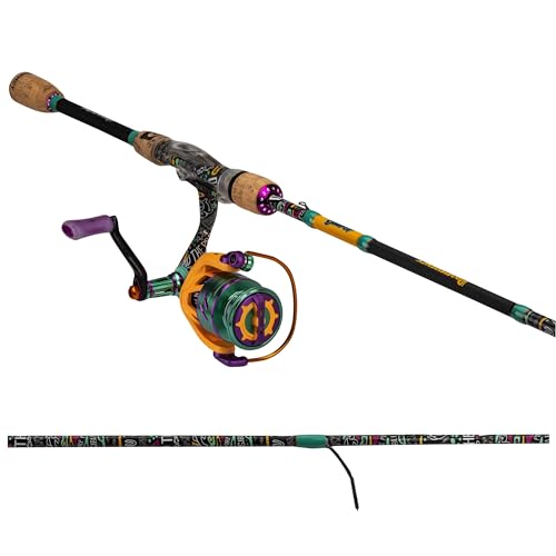 ProFISHiency Krazy Spinning Fishing Combo | 7' Graphite Rod, Stainless Steel Guides, Cork Handle | 6:2:1 Gear Ratio