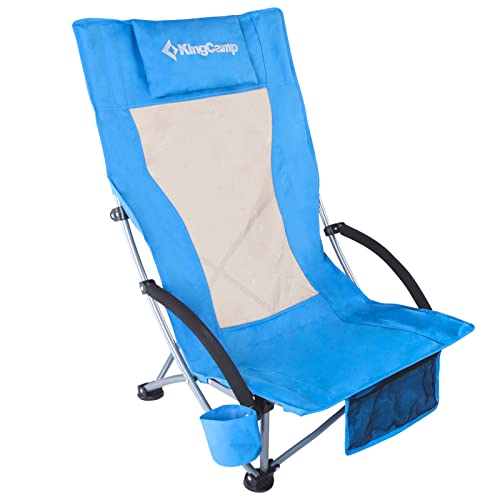 KingCamp High Back Folding Beach Chair 2 Packs