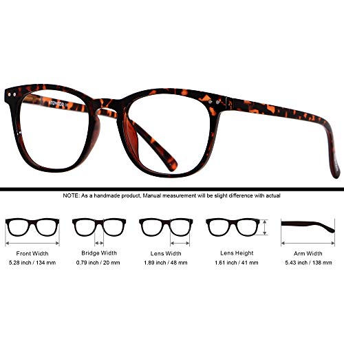 ANDWOOD Blue Light Blocking Glasses Women Men Computer Small Face Clear Bluelight Blocker Eyeglasses Frame