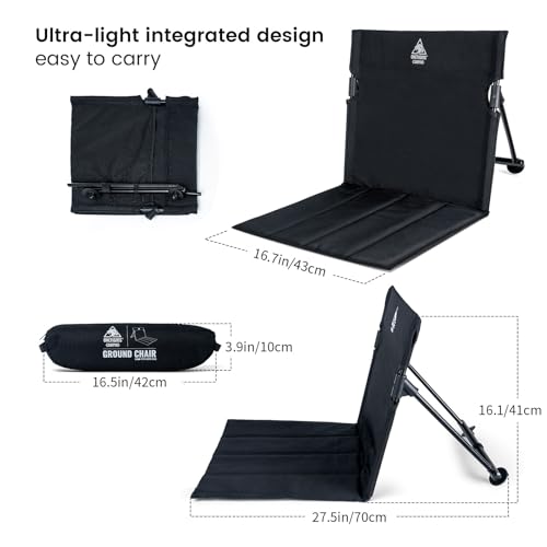 ONETIGRIS Ultralight Camping Chair,Foldable Chair with Backrest,Portable Flip Chair for Beach,Poolside,Picnic,Camping&Back...