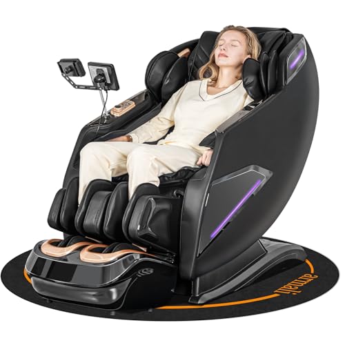 4D Massage Chairs Full Body,Zero Gravity SL-Track Shiatsu Massage Chair Recliner,Core Heating,20 Massage Techniques,Deep Y...