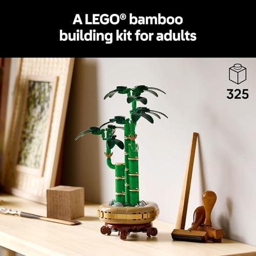 LEGO Botanicals Lucky Bamboo Building Set - Artificial Plant for Indoor Home Décor, Adults Ages 18+ - Gift for Valentines ...