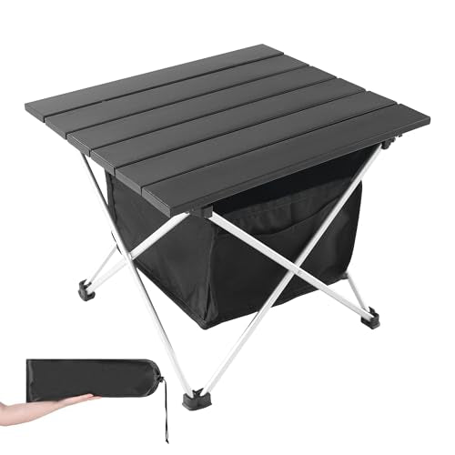 Grope Portable Camping Table Ultralight Aluminum Camp Table with Storage Bag,Beach Table for Sand with Carrying Bag,Prefec...