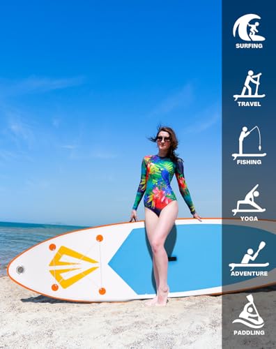 Tuxedo Sailor 10'6"×33"×6" Inflatable Stand Up Paddle Board with Premium SUP Accessories,Paddle Boards for Adults & Youth ...