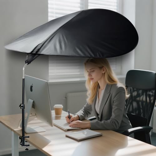 VSUNTENT Office Cubicle Desk Shade Anti-Glare Cover Light Sensitive Professionals Cubicle Light Blocker for Workspaces Des...