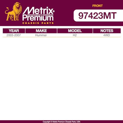 Metrix Premium Chassis Parts - 4 PC L/R Front Sway Bar Stabilizer End Link & Front Stabilizer Bar Bushing Kit Fits 02-06 C...