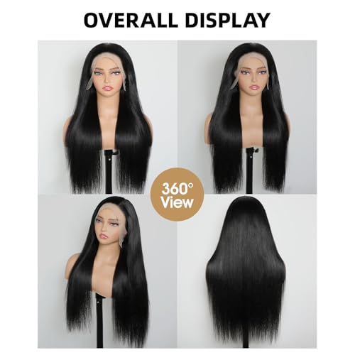Straight Lace Front Wigs Human Hair 220% Density 15A Grade Real Full Lace Wigs 13x4 Hd Lace Front Wigs Human Hair 22 Inch Straight Wigs Human Hair Pre Plucked With Baby Hair Natural Hairline