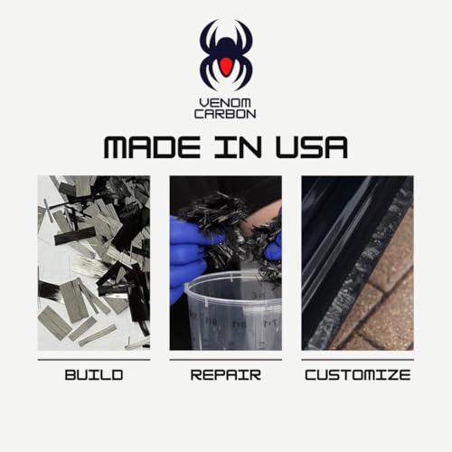 1" Chopped Carbon Fiber - 1lb (Making Forged Composites for Automotive, Marine, Motorcycles, Phone Cases, Knife Handles, G...