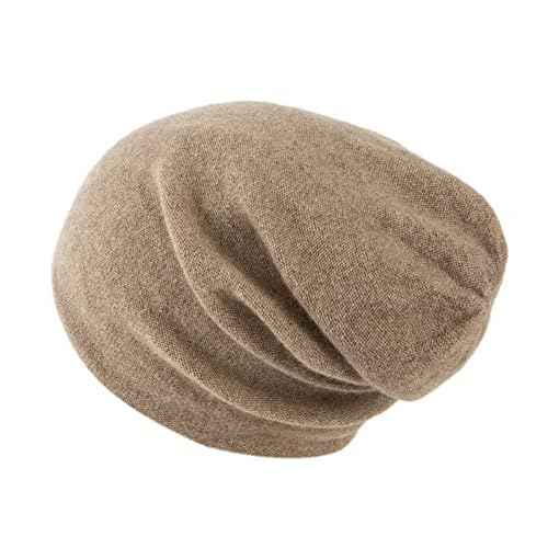 Villand 100% Cashmere Beanie Hat for Women and Men with Gift Box, Double-Layered Ski Cap, Knitted Cashmere Hat for Winter