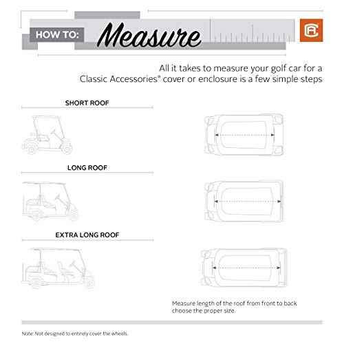 Classic Accessories Fairway Long Roof 4-Person Golf Cart Cover