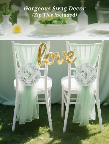BLOSMON Babys Breath Artificial Flowers: 10 Pcs White Rose Baby Breath Ball Centerpieces for Wedding Table - Fake Silk Kis...