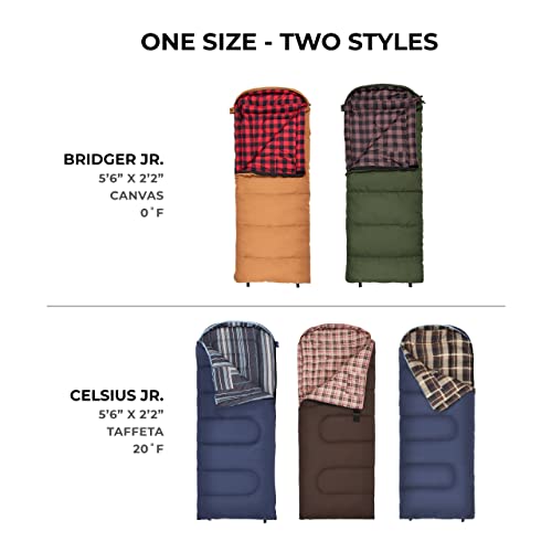 Teton Junior, 20 Degree and 0 Degree Sleeping Bags. Finally, Sleeping Bag for Boys, Girls, All Kids, Warm and Comfortable,...