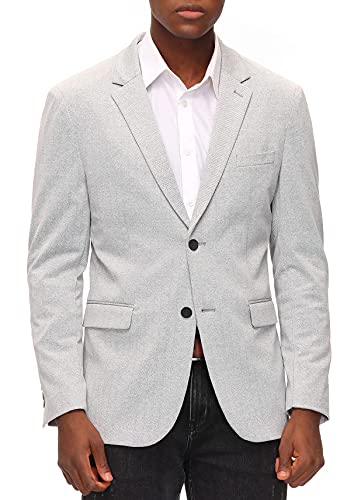 PJ PAUL JONES Men's Herringbone Blazer Jacket Lightweight Casual Knit Sport Coat