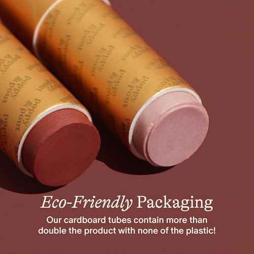 Poppy & Pout All Natural Lip Tint, Cardboard Tube, Hand-Filled, Beeswax, Vitamin E, Coconut Oil, Cruelty Free, All-Natural Shades (Beverly)