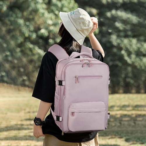SHRRADOO Travel Laptops Backpack for Women Men, Casual Work Bag 17inch High School College Backpack Airline Approved Backp...