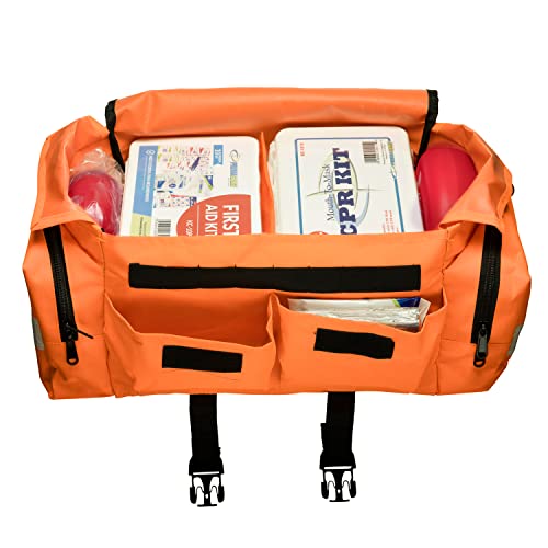 NOVAMEDIC Empty First Responder Bag, 15"x9"x8", Trauma First Aid Carries w/Multi Compartments for EMTs, Paramedics, Emerge...