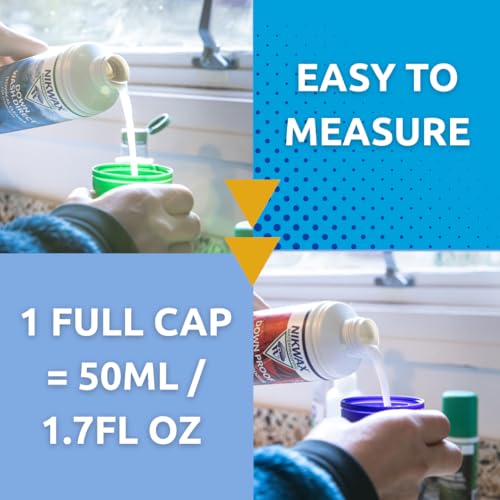 Nikwax Down, Down DUO-Pack, 300ml, Wash-In Cleaning and Waterproofing adds DWR Water Repellency to Down Filled Jackets, Ou...