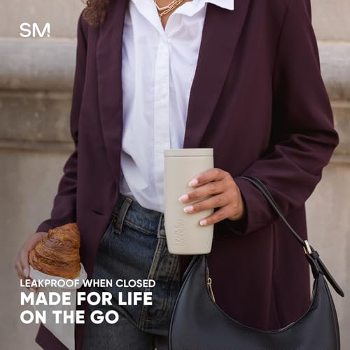 Simple Modern Travel Coffee Mug Tumbler with 360° Lid | Ceramic-Lined Insulated Stainless Steel Cold Brew Iced Coffee Cup...