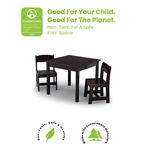 Delta Children MySize Kids Wood Table and Chair Set (2 Chairs Included) - Ideal for Arts & Crafts, Snack Time, Homework & ...