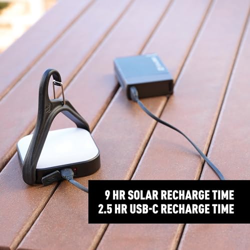 Nite Ize Radiant Revolve Rechargeable & Solar Lantern - Premium Solar Light for Camping Accessories & Backpacking Gear - W...