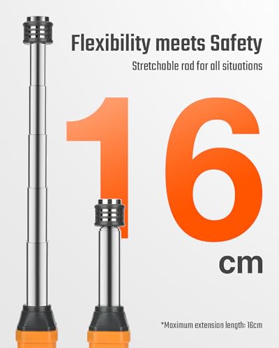 Natural Gas Detector, TopTes PT299 Gas Leak Detector with Extendable Rod, Portable Propane Sniffer for Detecting Combustib...