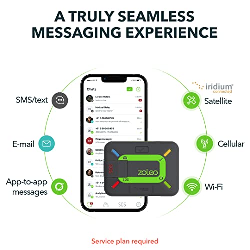 ZOLEO Satellite Communicator – Two-Way Global SMS Text Messenger & Email, Emergency SOS Alerting, Check-in & GPS Location...